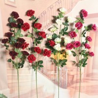 9 Head Artificial Fake Rose Silk Flower Bridal Bouquet Wedding Party Home Decor   113202572239